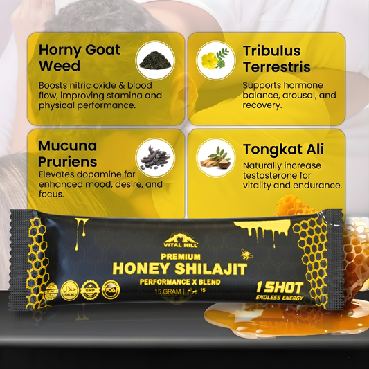 Power Honey Shilajit - Enhances Men Performance and Boost Energy Levels