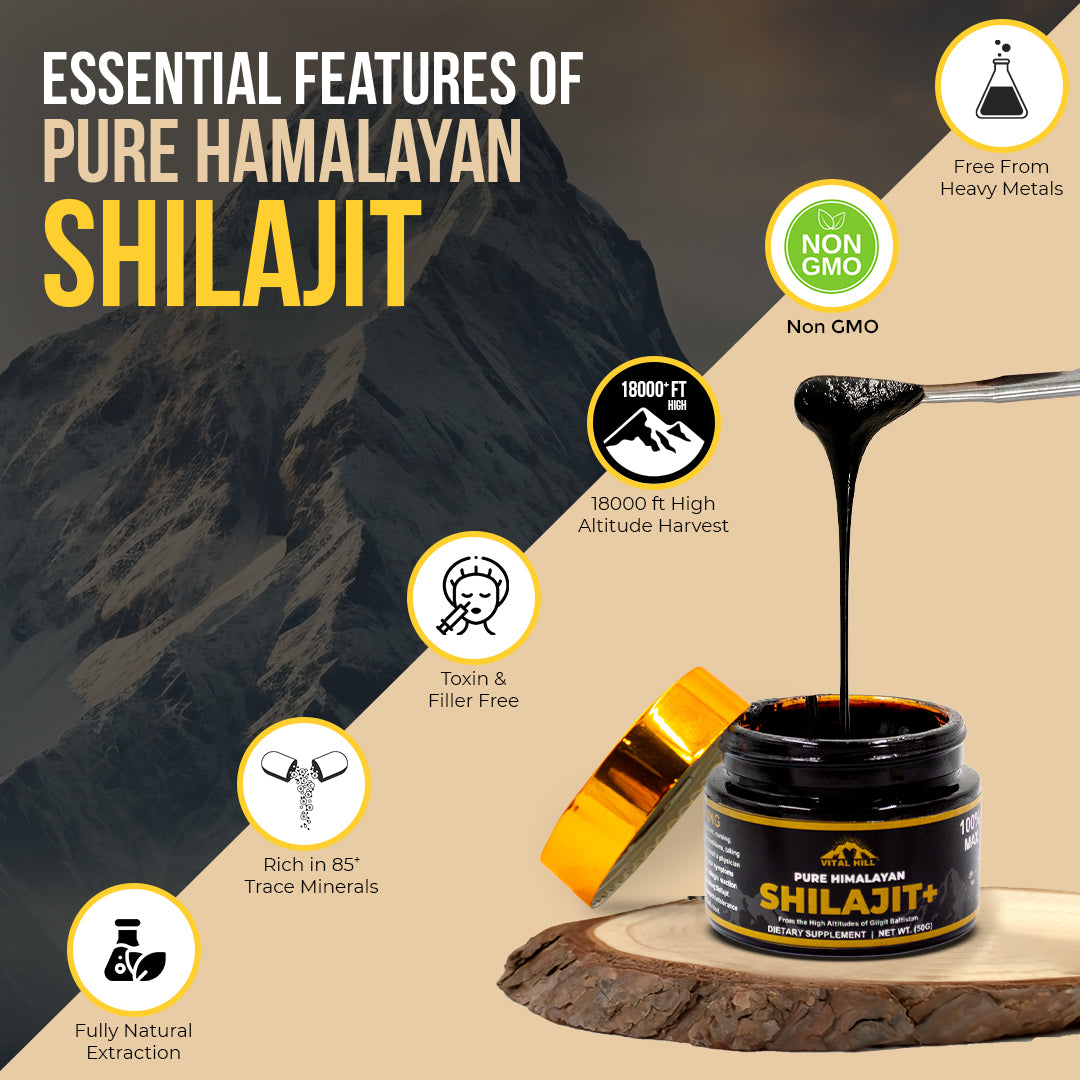 Vital Hill Premium Shilajit For Men and Women
