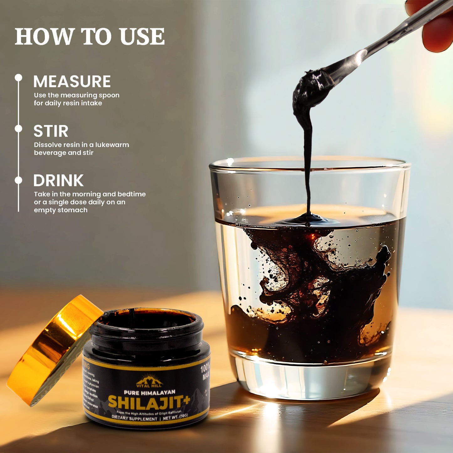 Vital Hill Premium Shilajit For Men and Women