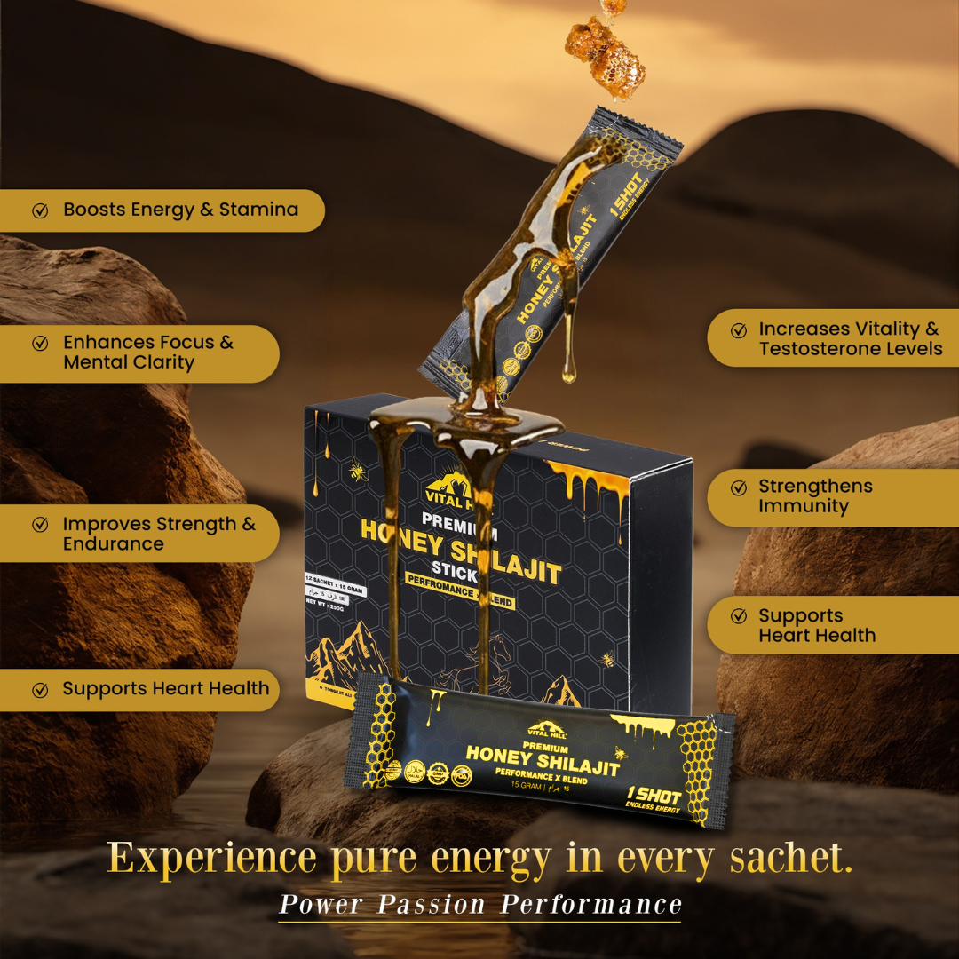 Power Honey Shilajit - Enhances Men Performance and Boost Energy Levels
