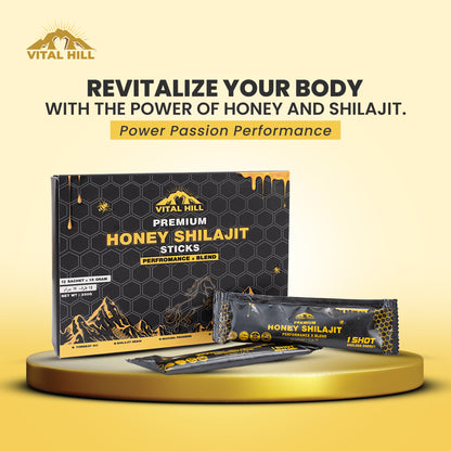 Power Honey Shilajit - Performance X Blend - Enhances Men Performance and Boost Energy Levels