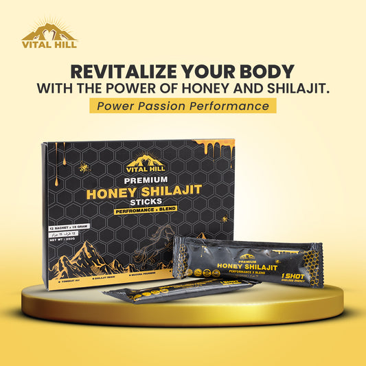 Power Honey Shilajit - Performance X Blend - Enhances Men Performance and Boost Energy Levels