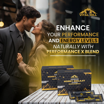 Power Honey Shilajit - Performance X Blend - Enhances Men Performance and Boost Energy Levels